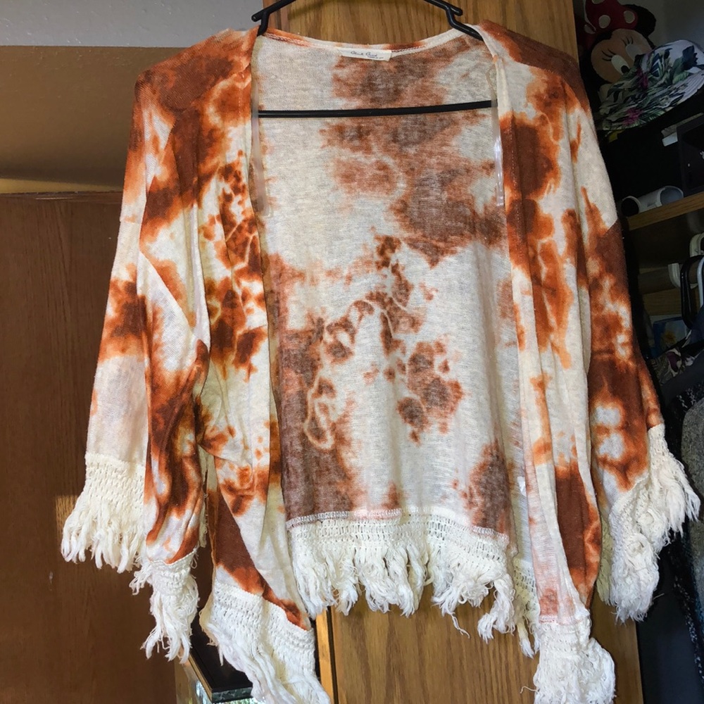 Black bead cardigan